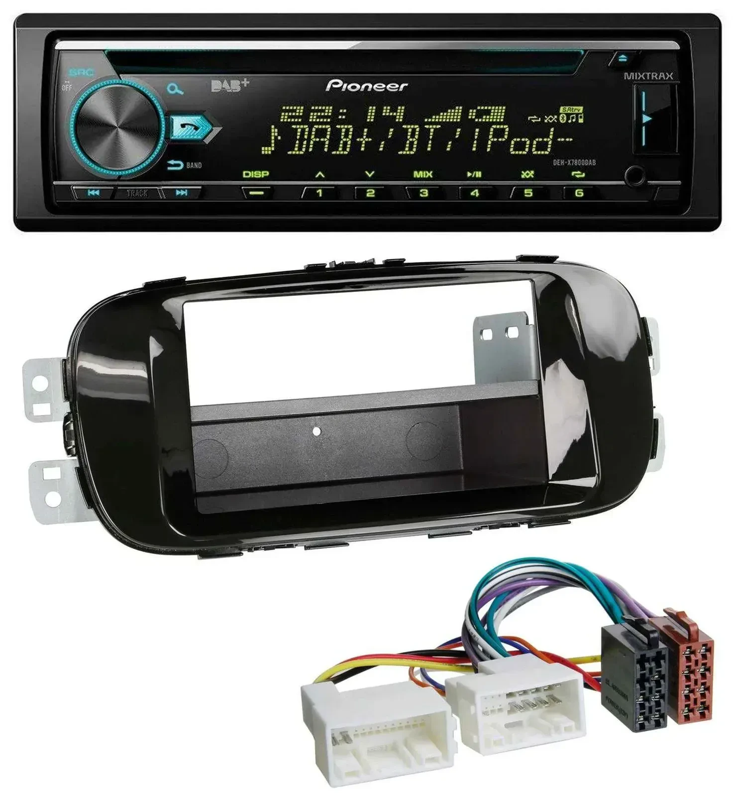 Автомагнитола для Kia Soul PS (с 2014) Pioneer DAB, MP3, CD, USB, Bluetooth, пиано-черный