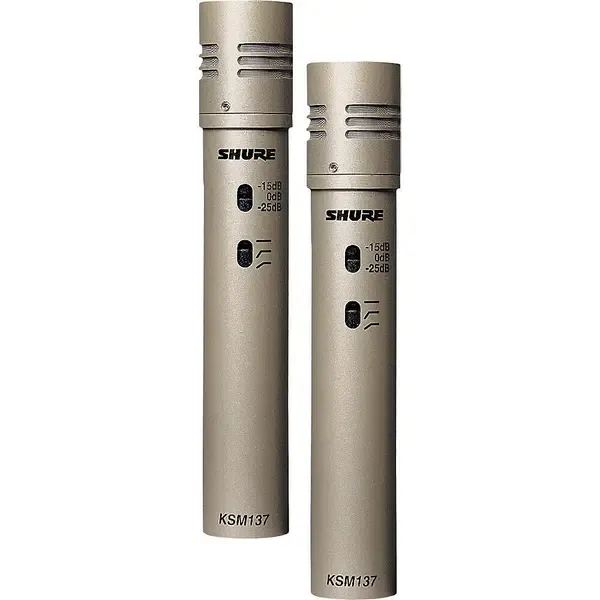 Инструментальный микрофон Shure KSM137/SL STEREO Cardioid Condenser (Stereo Pair) Champagne