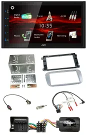 JVC USB Bluetooth Lenkrad DAB 2DIN Autoradio für Ford Mondeo S-Max 07-14 Profi s