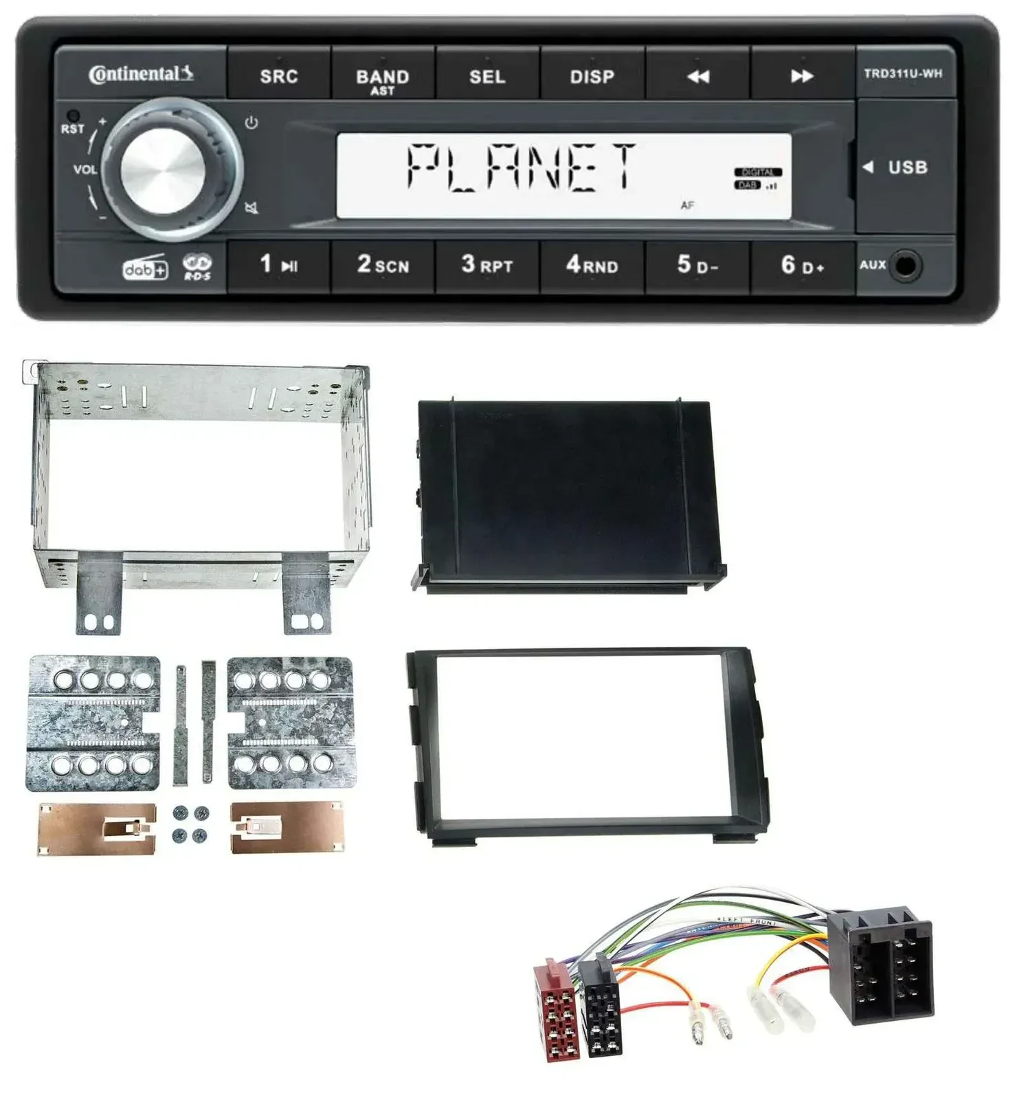Continental MP3 AUX USB DAB 1DIN Autoradio für Kia Ceed 09-12 proCeed 11-13