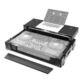 Odyssey FZGSDDJFLX10W1BL Black Case for DDJ-FLX10 with Shelf & Wheels idjnow
