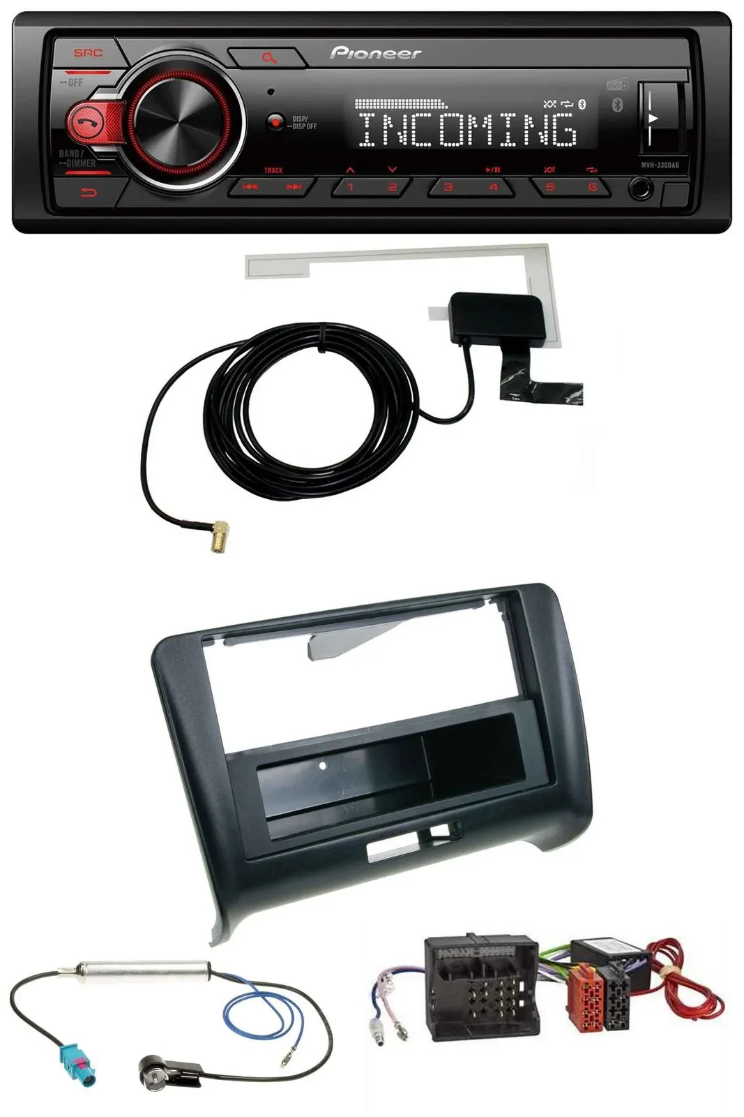 Автомагнитола для Audi TT 2006–2014 Pioneer USB MP3 DAB Bluetooth Quadlock для активной системы