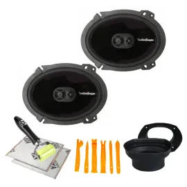 Rockford Fosgate P1683 130W RMS 6x8" Speakers with Accessories
