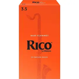 Трость для кларнета бас Rico Bass Clarinet Reeds, Box of 25 Strength 3.5