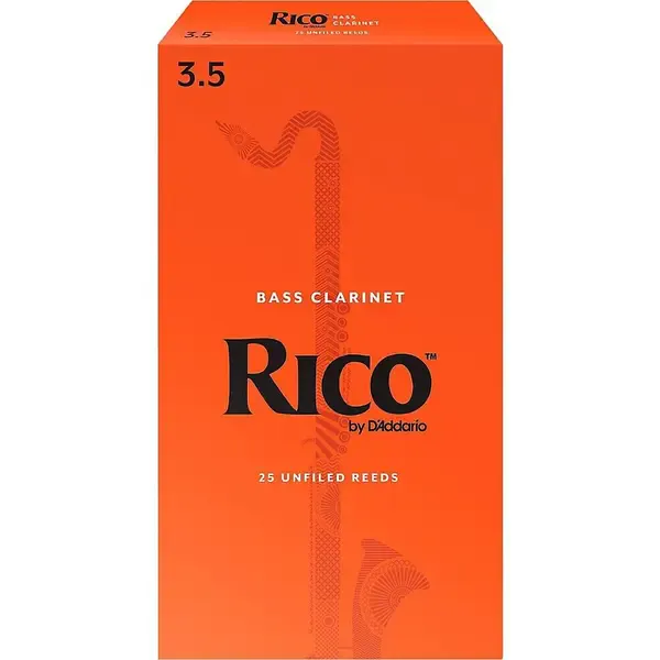Трость для кларнета бас Rico Bass Clarinet Reeds, Box of 25 Strength 3.5