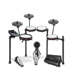 Alesis NITRO MAX 8-Piece Electronic Drum Set w/BT/BFD Sounds/Drum Amp Black