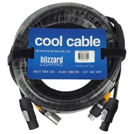 Blizzard Lighting DMXPCT-25 25 FT IP Rated 3-Pin DMX Combo Cable