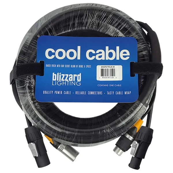 Blizzard Lighting DMXPCT-25 25 FT IP Rated 3-Pin DMX Combo Cable