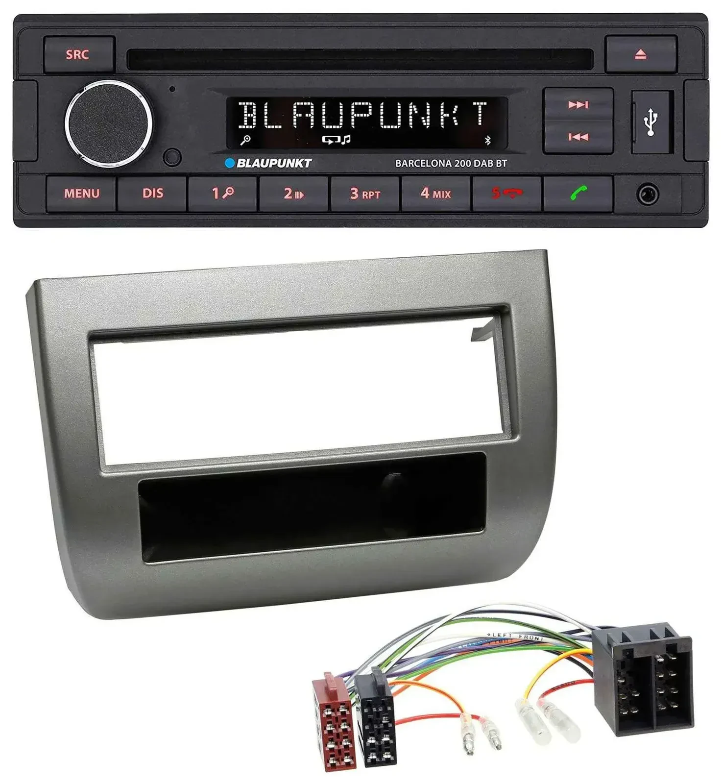 Blaupunkt USB DAB CD Bluetooth MP3 Autoradio für Lancia Y (843 03-11) anthrazit