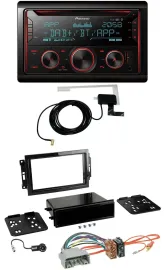 Pioneer 2DIN MP3 DAB USB CD Bluetooth Autoradio für Chrysler 300C Dodge Caliber