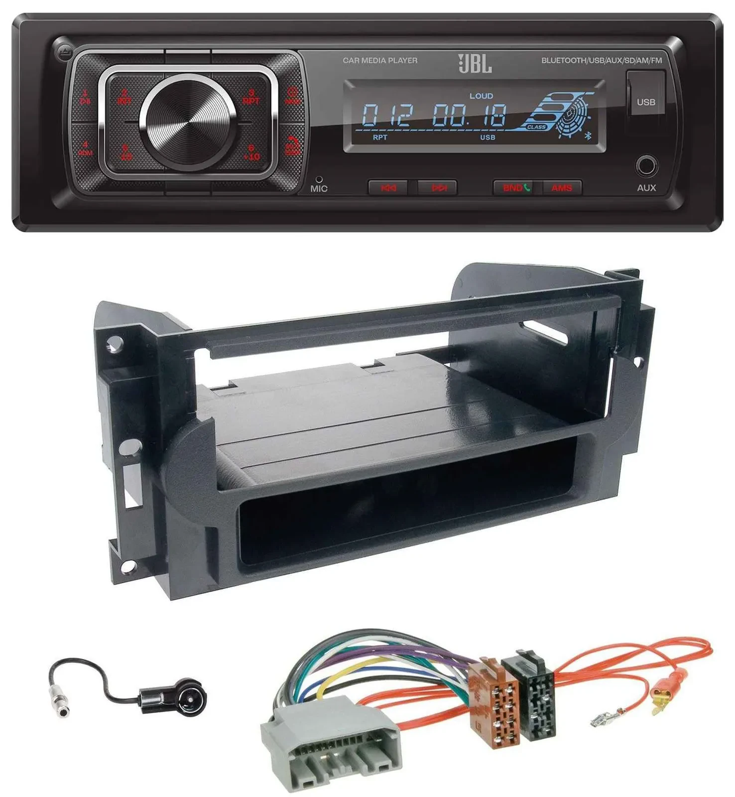 JBL SD AUX MP3 USB Bluetooth Autoradio für Chrysler 300C Dodge Caliber Jeep Comm