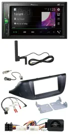 Pioneer MP3 DAB Lenkrad 2DIN Bluetooth Autoradio für Kia Ceed ab 2012 schwarz oh