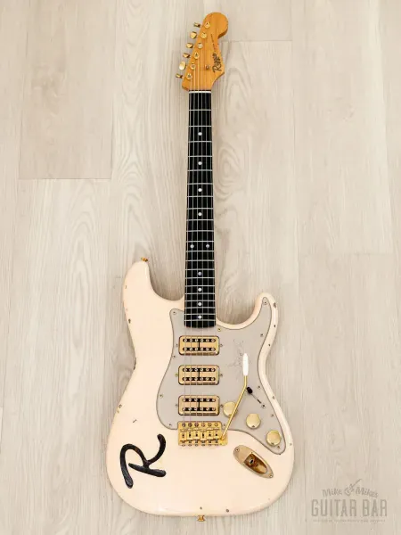 Электрогитара Riggio Custom Guitars Sierra S-Style HHH Relic Shell Pink Blonde w/case USA 2012