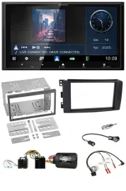 Kenwood Bluetooth 2DIN USB DAB Lenkrad Autoradio für Smart ForFour 2004-2006