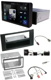 Автомагнитола для Ford Kuga 2008–2012 Pioneer DAB, Bluetooth, USB, черная, поддержка управления на руле