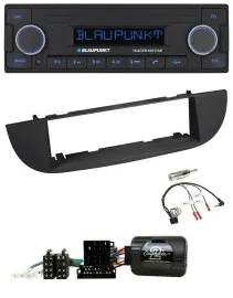 Blaupunkt DAB USB Bluetooth Lenkrad Autoradio für Fiat 500 ab 2007 schwarz
