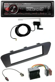 Pioneer MP3 AUX CD DAB USB Autoradio für Renault Scenic (ab 12) - braun