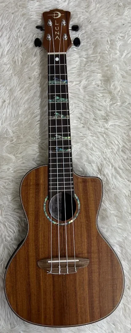 Luna Guitars Luna UKE HTC KOA High Tide Koa Acoustic Electric Concert Ukulele