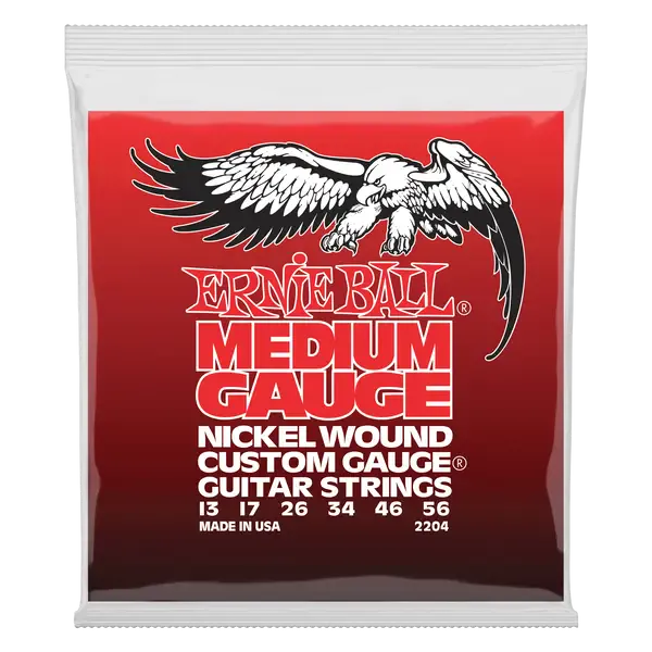 Струны для электрогитары Ernie Ball 2204 Nickel Wound Medium 13-56