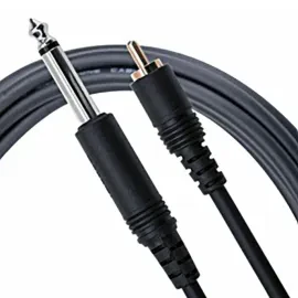 Mogami PURE PATCH PR-06 Molded RCA 1/4" TS Mono Hi-Definition Patch Cable 6 ft
