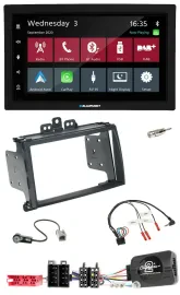 Blaupunkt 2DIN Lenkrad USB Bluetooth DAB Autoradio für Hyundai i20 09-12 schwarz