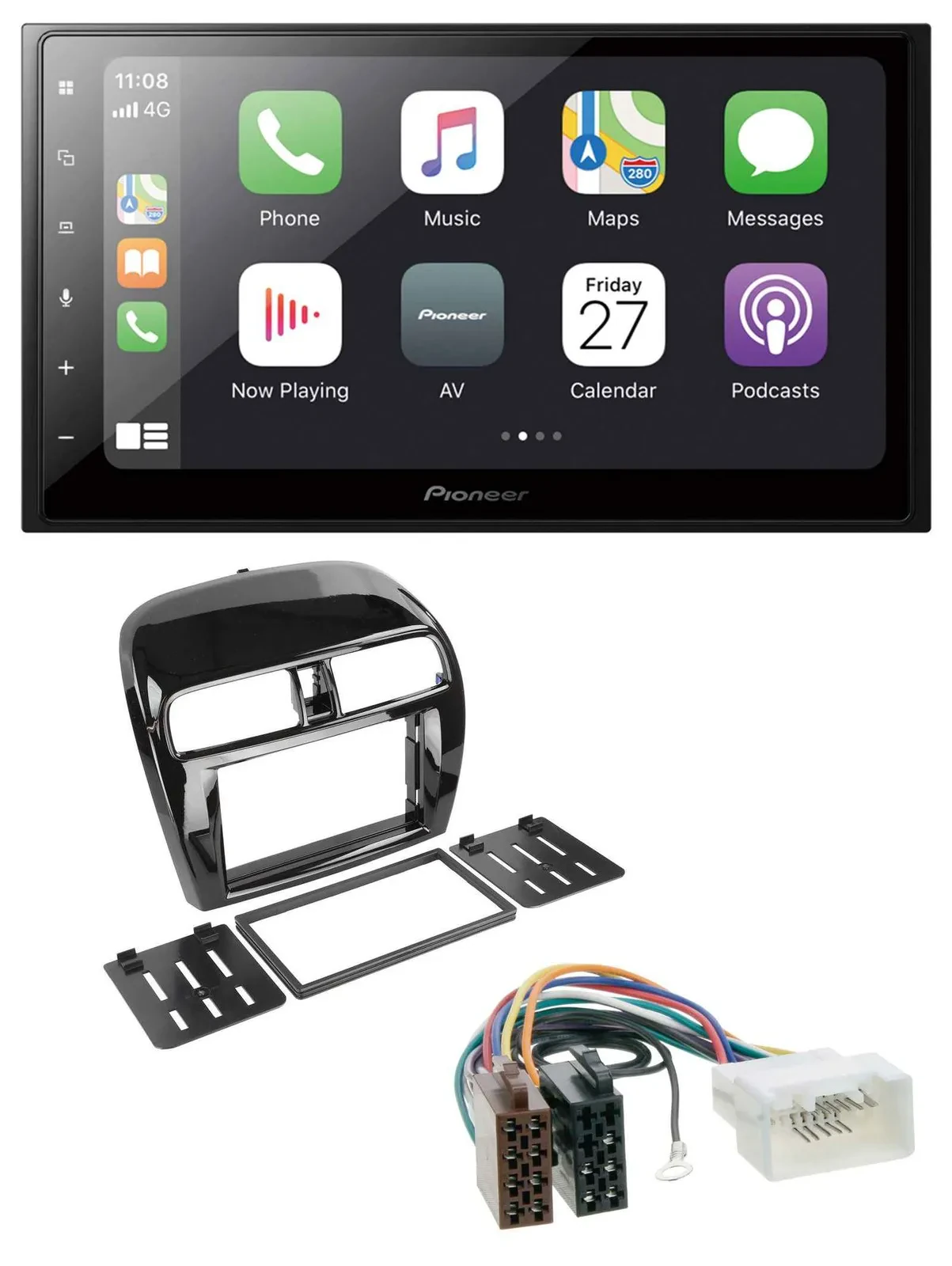 Pioneer MP3 Bluetooth DAB 2DIN USB Autoradio für Mitsubishi SpaceStar Mirage ab