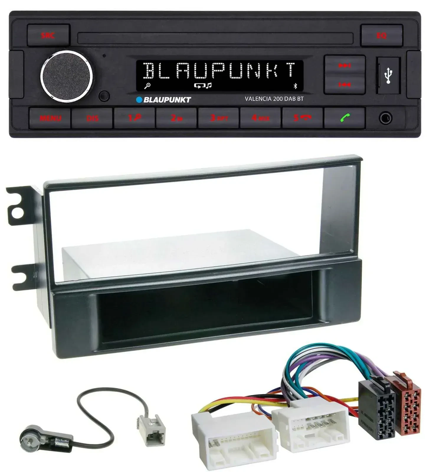Автомагнитола Blaupunkt DAB, MP3, Bluetooth, USB для Kia Sportage II (2008–2010)