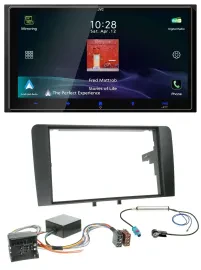 JVC USB Bluetooth 2DIN DAB MP3 Autoradio für Audi A3 06-12 8P Infinity Aktivsyst