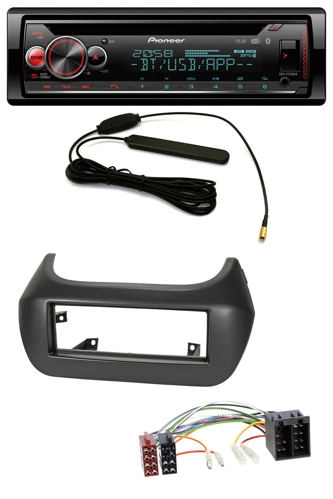Автомагнитола Pioneer USB DAB MP3 Bluetooth CD для Fiat Fiorino, Qubo, Citroen Nemo