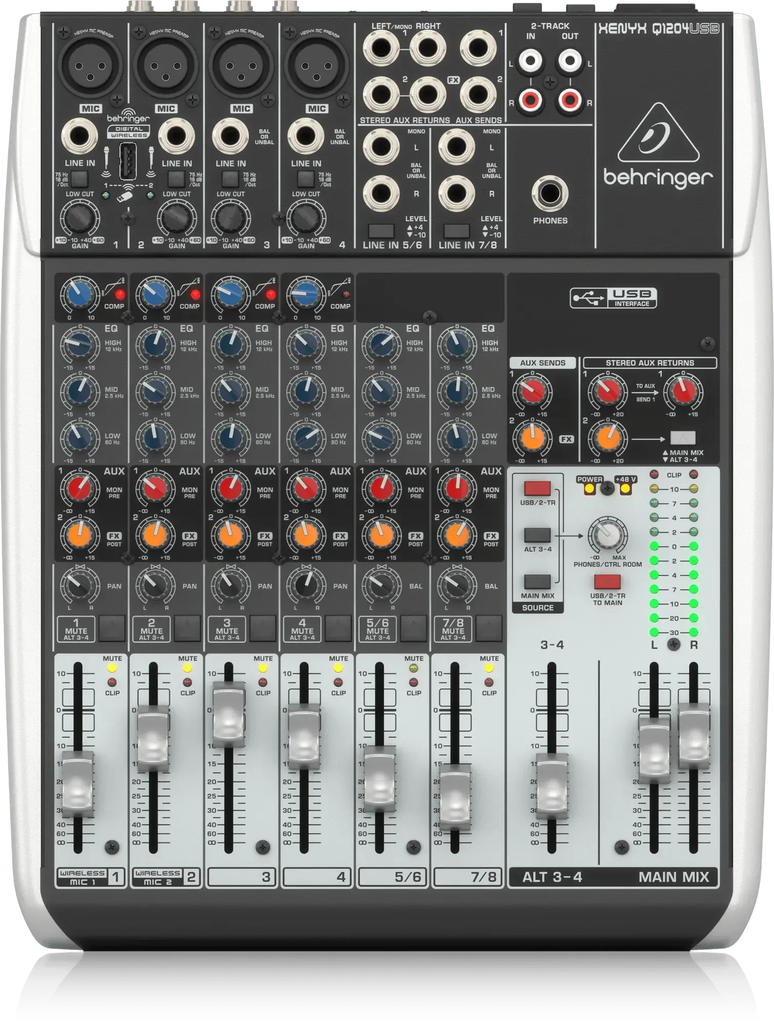 Аналоговый микшер Behringer Xenyx Q1204USB