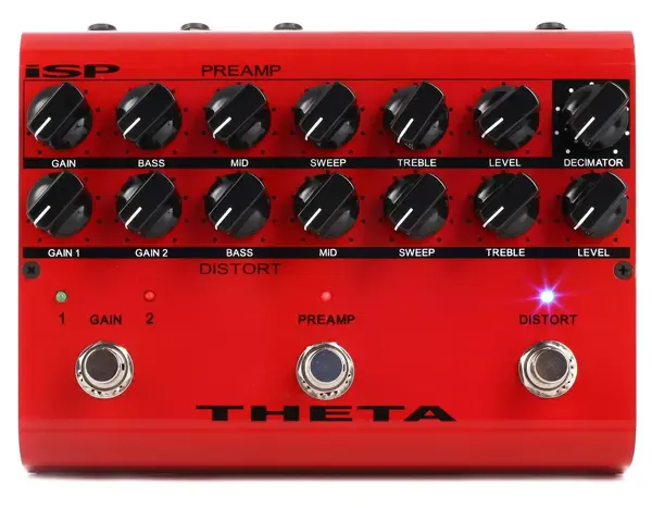 Педаль эффектов для электрогитары ISP Technologies Theta Preamp Distortion Pedal with Decimator Noise Reduction