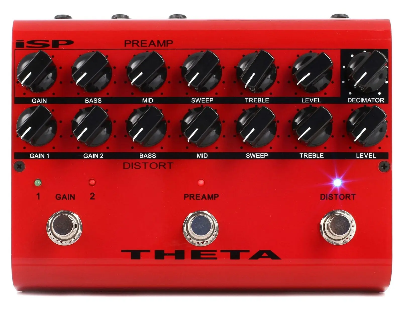 Педаль эффектов для электрогитары ISP Technologies Theta Preamp Distortion Pedal with Decimator Noise Reduction