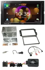 JVC DAB Lenkrad 2DIN Bluetooth USB Autoradio für Chevrolet Aveo Captiva 2006-201