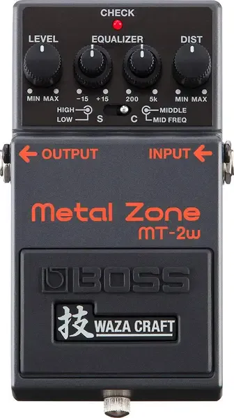Педаль эффектов для электрогитары Boss MT-2W Waza Craft Metal Zone