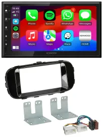Kenwood MP3 USB DAB 2DIN Bluetooth Autoradio für Kia Soul PS ab 14 piano-schwarz