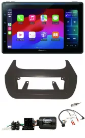 Автомагнитола Pioneer Bluetooth, DAB, USB, совместима с кнопками на руле для Citroen Nemo / Fiat Fiorino / Peugeot