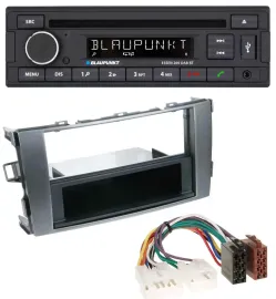 Автомагнитола Blaupunkt CD USB MP3 Bluetooth DAB для Toyota Auris 2007–2012 антрацит-серый
