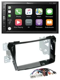 Pioneer USB MP3 DAB 2DIN Bluetooth Autoradio für Hyundai i40 ab 11 VF Klavierlac