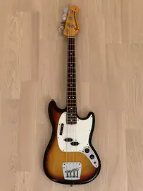Бас-гитара Fender Mustang Short Scale Bass Ash Sunburst w/gigbag USA 1975