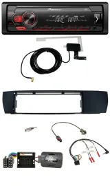 Pioneer 1DIN USB DAB MP3 Lenkrad Autoradio für BMW X3 04-10 E83 seitlich