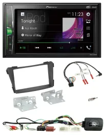 Pioneer 2DIN Lenkrad DAB USB Bluetooth Autoradio für Hyundai i40 11-19 AUX USB s