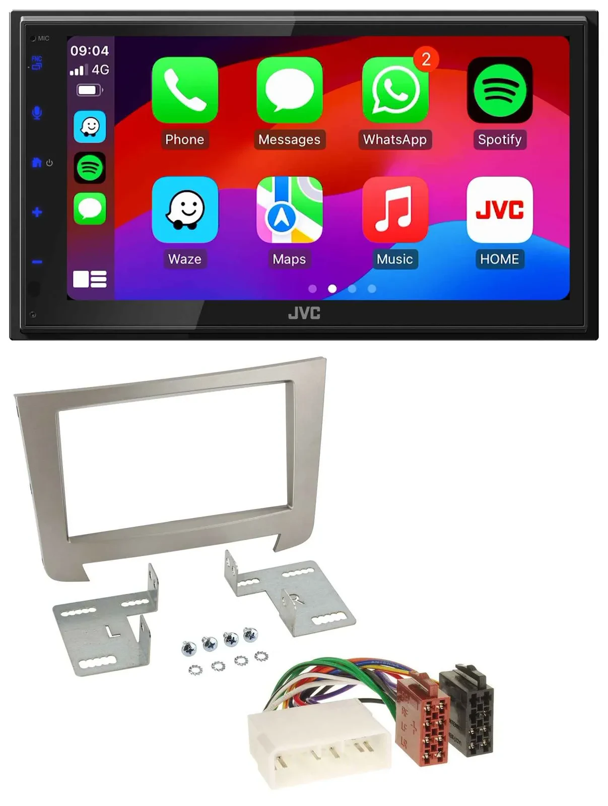 JVC Bluetooth 2DIN MP3 DAB USB Autoradio für SSangYong Rexton ab 2013