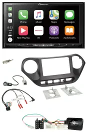 Pioneer 2DIN Lenkrad USB DAB DVD Bluetooth Autoradio für Hyundai i10 ab 2014