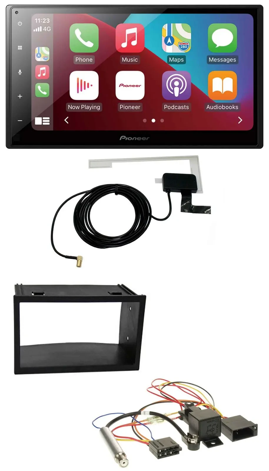 Автомагнитола Pioneer 2 DIN, USB, Bluetooth, DAB, MP3 для VW Golf 4/Passat/Polo/T4/Fox