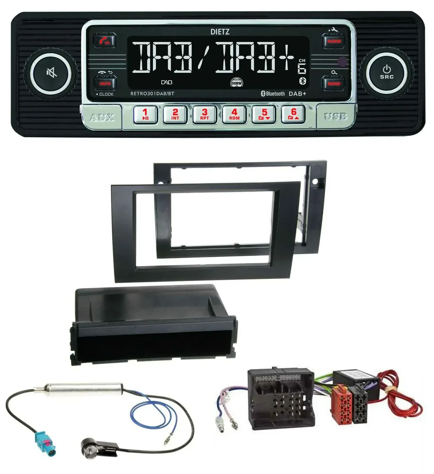 Автомагнитола для Audi A4 B7 (2004–2008) Dietz USB DAB MP3 Bluetooth, Symphony Aktivsystem