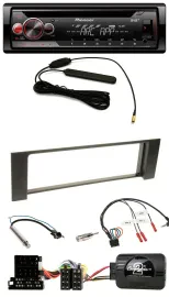 Pioneer CD USB Lenkrad DAB MP3 Autoradio für Audi A4 2000-2004 ISO