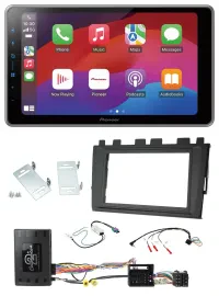 Автомагнитола для VW Polo (с 2018) Pioneer 2-DIN USB DAB Bluetooth, поддержка управления на руле, совместима с MIB II