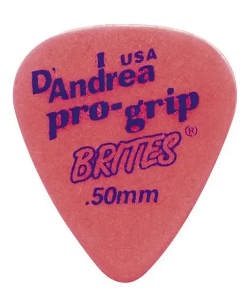 Медиаторы D'Andrea ProGrip Brites RPGB351.50TH, 72 штуки, 0.50 мм