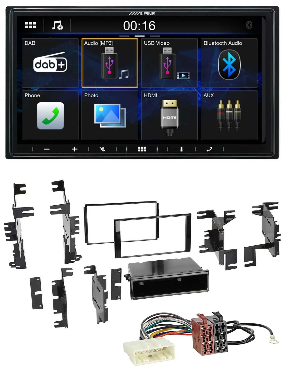 Автомагнитола для Nissan Quest/Rogue/Titan (с 2011) Alpine 2DIN, Bluetooth, MP3, DAB, USB