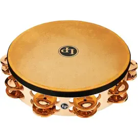 Тамбурин Latin Percussion 10" Pro Double Row Headed Tambourine Bronze